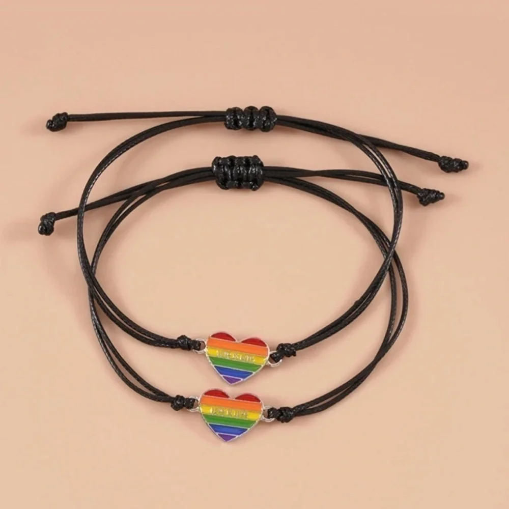 3 For $35 Gay Pride 🏳️‍🌈 Flag Heart Bracelet Sets PRIDE Month Celebration